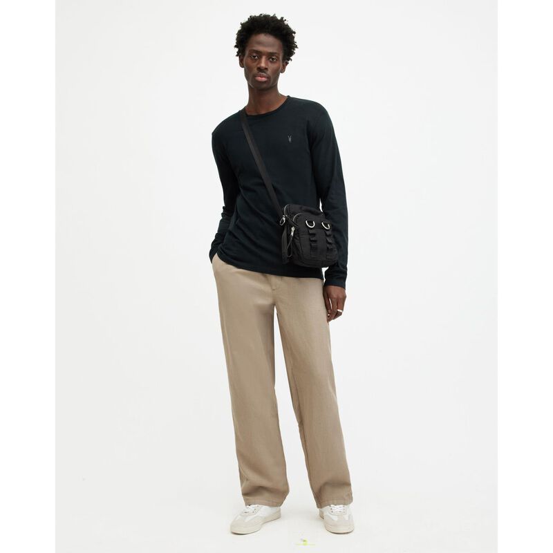 AllSaints Brace Brushed Cotton Long Sleeve T-Shirt image number 3
